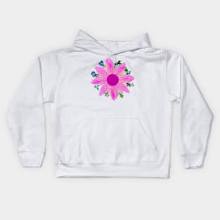 Black hole super flower Kids Hoodie